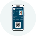 Digital pet ID card on a phone
